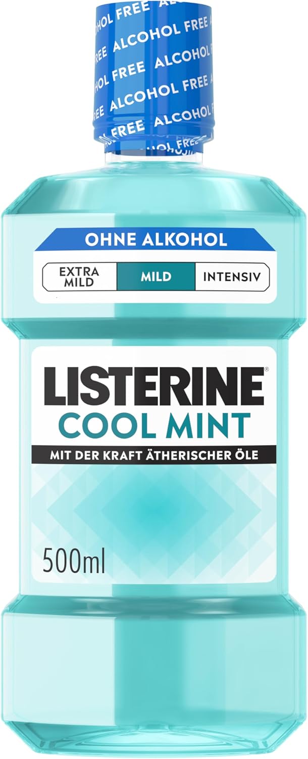 Listerine Cool Mint Mild Mouthwash 500ml — Alcohol-Free