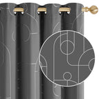Light Grey/Circle Wave / 72.0L x 52.0W inches