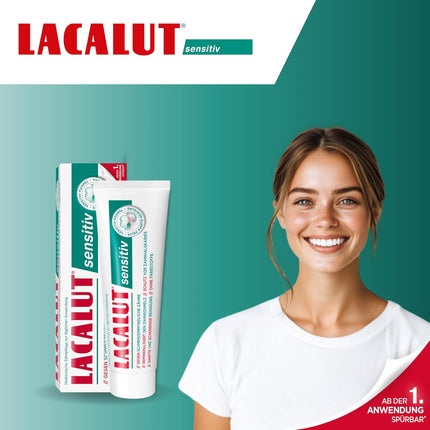 Lacalut Sensitive Toothpaste 75ml — Pain Relief, Gum Care