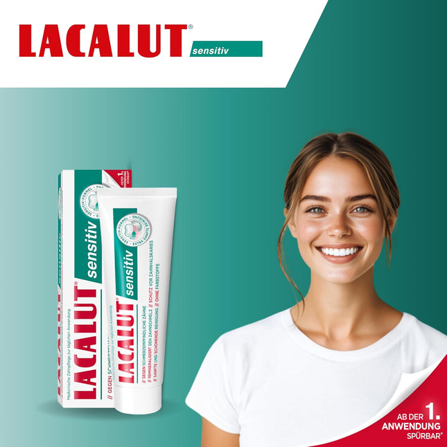 Lacalut Sensitive Toothpaste 75ml — Pain Relief, Gum Care