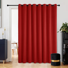 Double Layer Total Blackout Curtain, 1 Panel, White