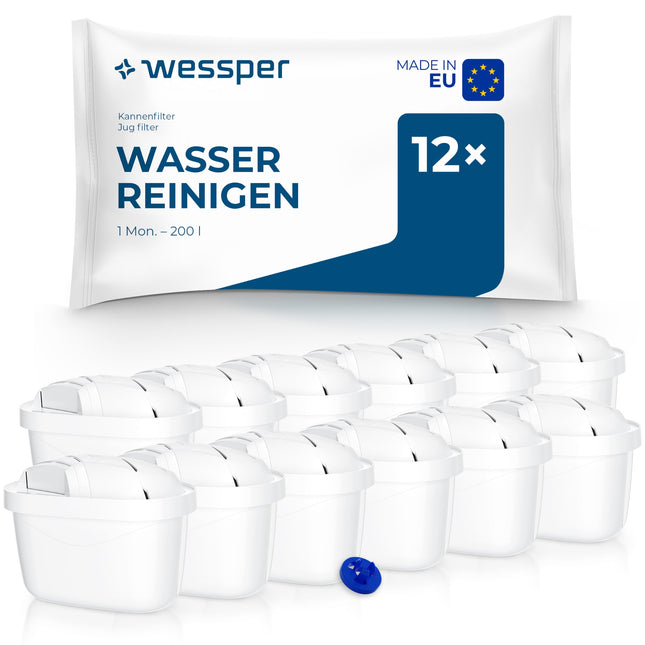 Wessper wasserfilter kartuschen, zusätzlicher PIN für Brita kanne - 2 Stück