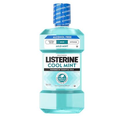 Listerine Cool Mint Mild Mouthwash — Alcohol-Free