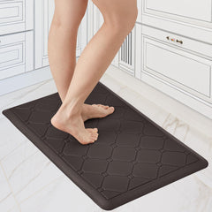 Cushioned Anti-Fatigue Kitchen Mat, 17x28 Inch, Grey