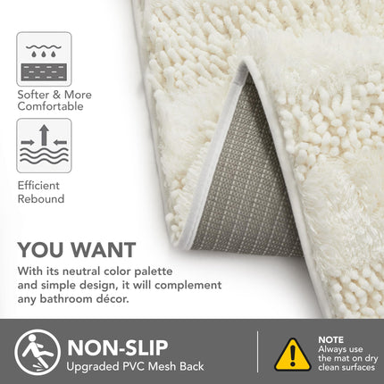 Quick Dry Plush Bathroom Rug
