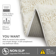 Quick Dry Plush Bathroom Rug