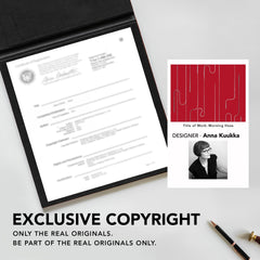 Room Darkening Curtains with Line Foil Print, Navy Blue, 2 Panels