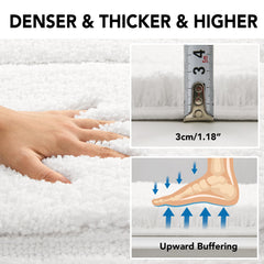 Quick Dry Plush Bathroom Rug