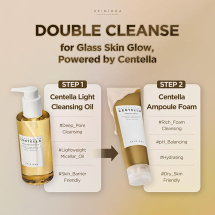 SKIN1004 Madagascar Centella Light Cleansing Oil 6.76 fl.oz, 200ml | Gentle Oil Cleanser for Face, Korean Facial Cleanser, Double Cleansing