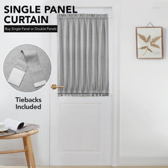 French Door Linen Blackout Curtain, 1 Panel