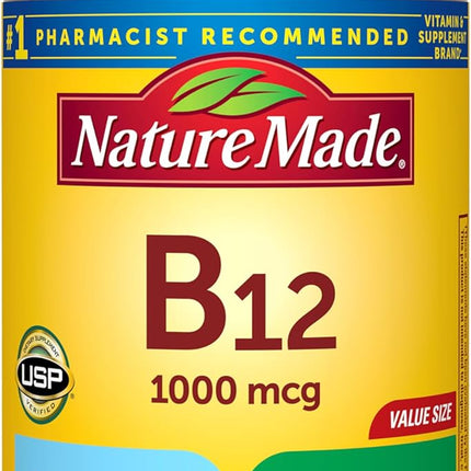 Nature Made Vitamin B12 1000 mcg, Energy Metabolism Support, 150 Softgels