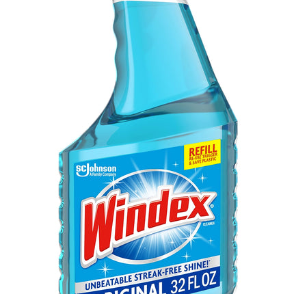 Windex Glass & Window Cleaner Spray Bottle, Original, 23 oz