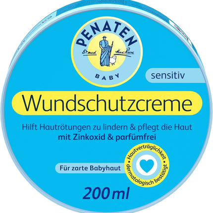 Baby Wound Cream Zinc Oxide Fragrance-Free 200ml by Penaten