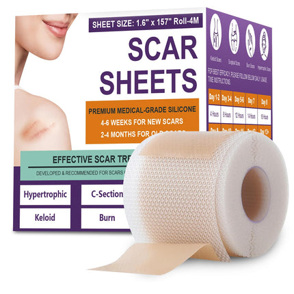 Silicone Scar Sheets, Medical Grade Silicone Scar Tape for Old & New Scars