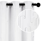 Pure White/Line Foil / 54.0L x 42.0W inches