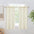 Linen Look Thermal Privacy Cafe Curtains, 2 Panels