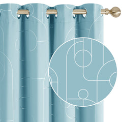 Geometric Blackout Curtains, 2 Panels