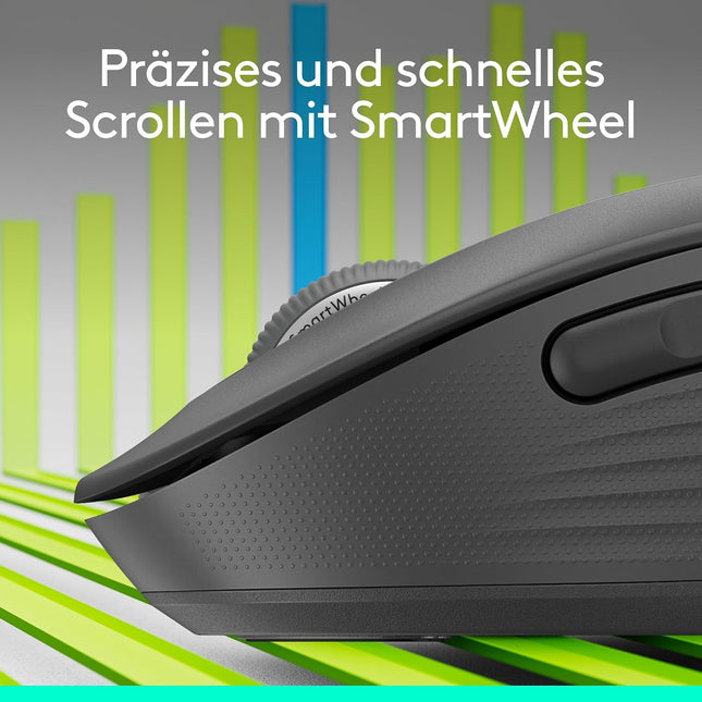 Logitech Signature M650 L Wireless Mouse — Silent, Graphite
