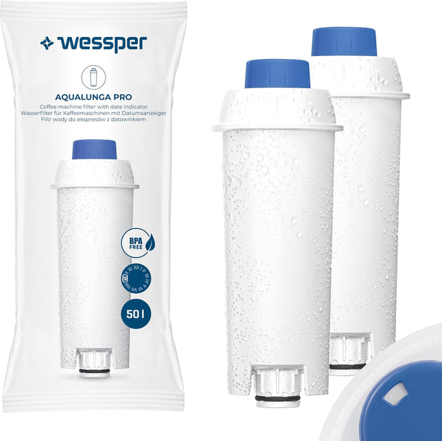 Wessper AquaLunga Coffee Filter x2 — Delonghi