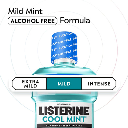 Listerine Cool Mint Mild Mouthwash — Alcohol-Free