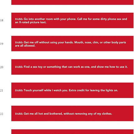 Pick-a-Stick (Sexy Date Night Truth or Dare for Couples, Naughty Adult Game for Couples)