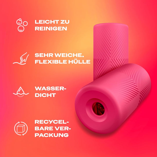 Durex Slide & Ride Masturbation Sleeve — Soft, Studded, Reusable 50x
