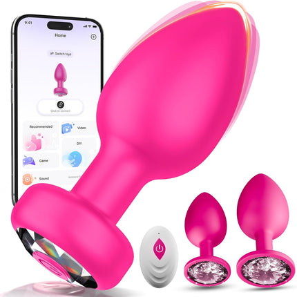 Plug for Women Set of 3 — 10 Modes, AI App & Remote Control