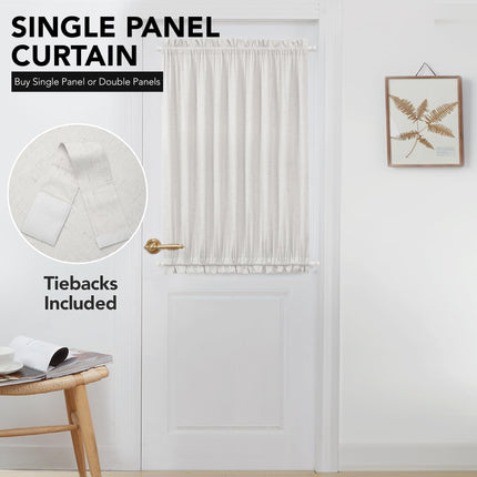 French Door Linen Blackout Curtain, 1 Panel
