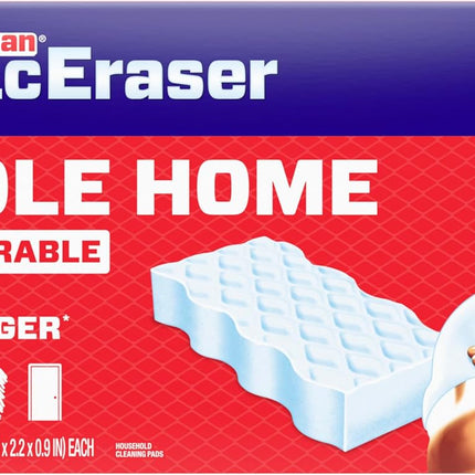 Mr. Clean Magic Eraser, All Purpose Cleaner, Cleaning Scrubber, Wall, Sneaker, Kitchen, Bathroom, Shower Cleaning Supplies, Melamine Pads, Whole Home Extra Durable, 12ct