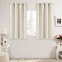 Thermal Blackout Curtains with Silver Foil Print