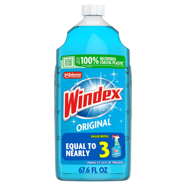 Windex Glass & Window Cleaner Spray Bottle, Original, 23 oz