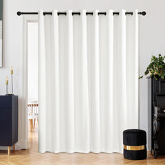 Double Layer Total Blackout Curtain, 1 Panel, White