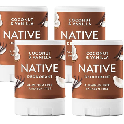 Native Deodorant Contains Naturally Derived Ingredients, 72 Hour Odor Control, Deodorant for Women and Men, Aluminum Free, Coconut & Vanilla 2.65oz