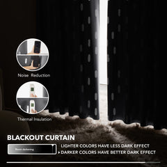 Geometric Blackout Curtains, 2 Panels