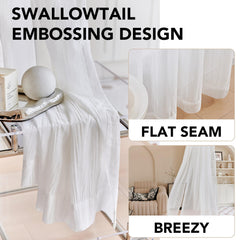 Sheer Grommet Curtains with Summer Flowers