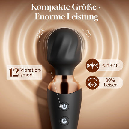 Cacuala Double Head Vibrator — 360° Rotation, 12 Modes