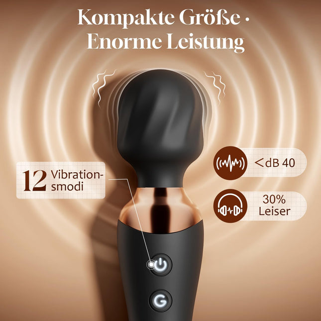 Cacuola Double Head Vibrator — 360° Rotation, 12 Modes, IPX6, G-Spot
