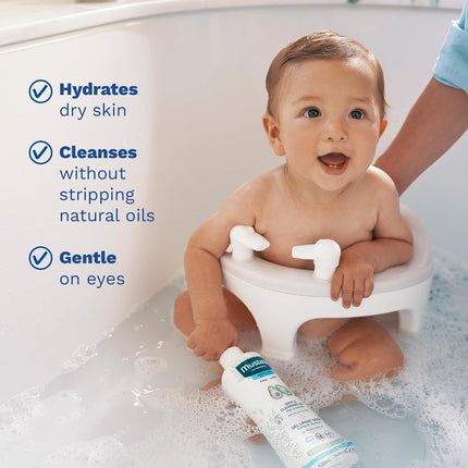 Mustela Gentle Cleansing Gel - Baby Wash for Delicate Skin and Hair - Newborn-Safe Cleanser - Made with with Natural Avocado Perseose - 1 or 2-Pack - Various Sizes