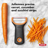 OXO Good Grips Y Peeler with Julienne — Japanese Steel, Ergonomic