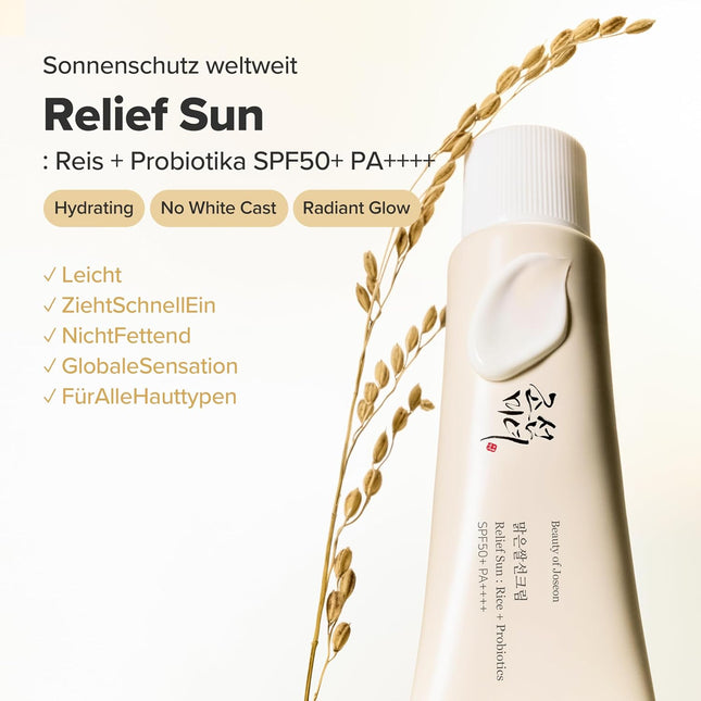Beauty of Joseon Relief Sun Rice + Probiotics SPF50+ 50ml