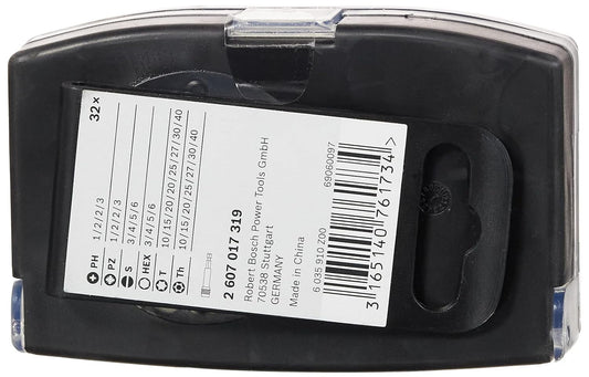 Bosch Professional 32-Piece Screwdriver Bit Set — PH/PZ/Torx/Hex