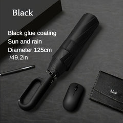 Rüzgara Dayanıklı 20 Telli Katlanabilir Şemsiye | Otomatik Açılır, Şık Saplı, Su Geçirmez