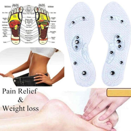 Magnetic Therapy Gel Shoe Insoles | Foot Care Comfort Pads for Men — Pain Relief & Relaxation