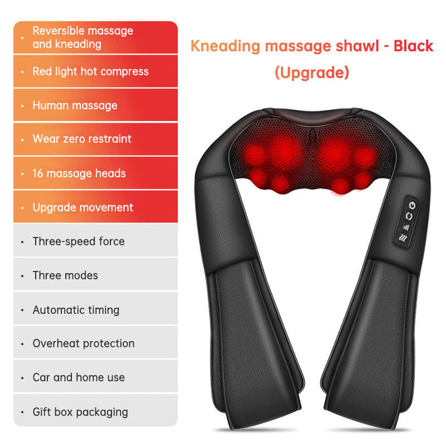 SKG Cervical Spine Massage Shawl | Electric Kneading Back & Waist Massager