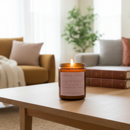 Strawberry Fields - 7oz Soy Candle