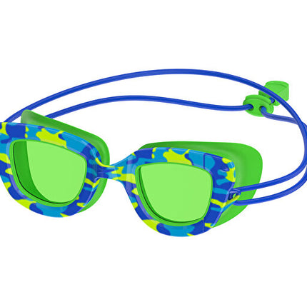 Speedo SUNNY G POP SEA blue-green swim goggles for kids with UV protection and anti-fog lenses