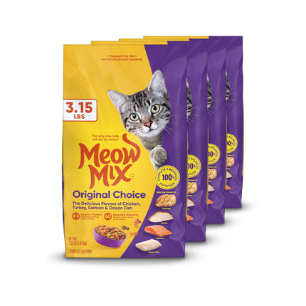 Meow Mix Original Choice Dry Cat Food, 6.3 Pound Bag