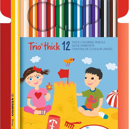 STABILO Trio Thick Colouring Pencils — Pack of 12