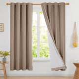 Blackout Thermal Insulated Curtains, 2 Panels