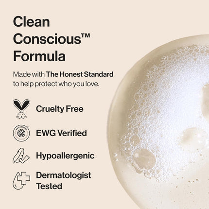 The Honest Company Shampoo & Body Wash, Tear-Free, Fragrance-Free, 18 fl oz